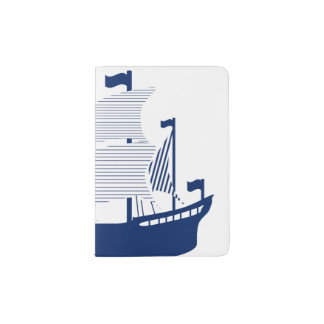 Schooner Navy Passport Holder