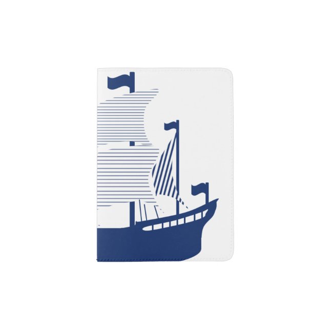 Schooner Navy Passport Holder (Front)