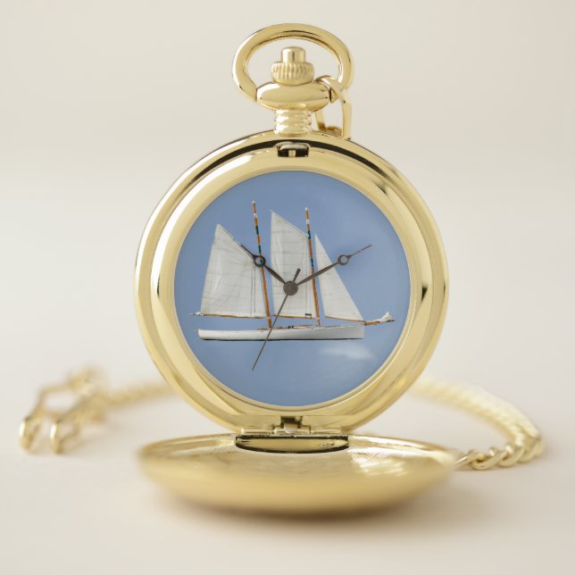 Schooner Pocket Watch (Inside)