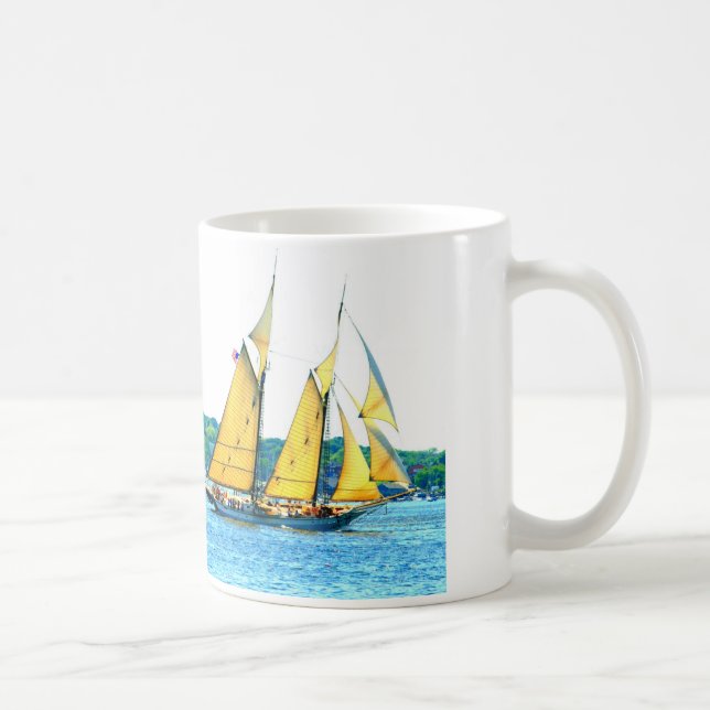 Schooner racing coffee mug (Right)