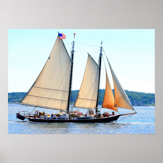 schooner sailing poster (Front)