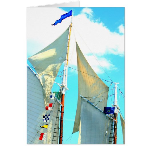 schooner sails card (Front)