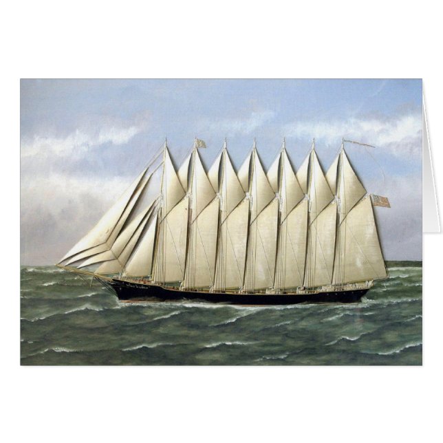 Schooner Thomas W Lawson 1900s Cards (Front Horizontal)