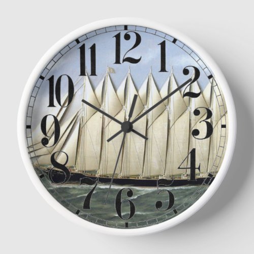 Schooner Thomas W Lawson 1900s Clock