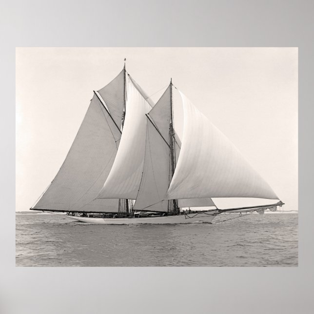 Schooner Yacht Merlin Poster (Front)
