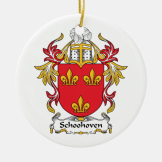 Schoonhoven Family Crest Ceramic Ornament