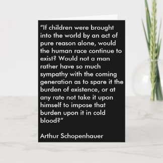 Schopenhauer Mother Day card