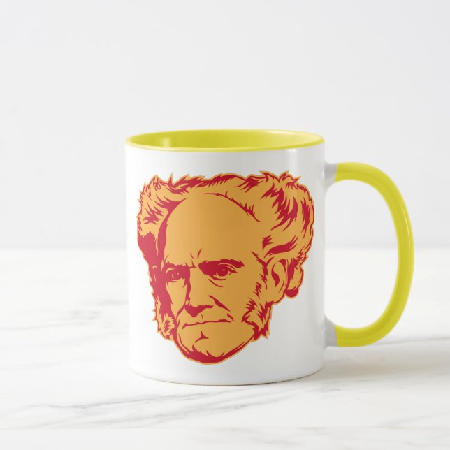Schopenhauer Portrait Mug (Right)