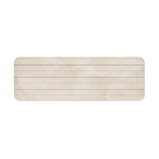 SCHPPR WRINKLED WHITE RULED SCHOOL LINED PAPER EDU LABEL
