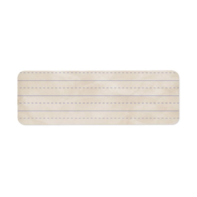 SCHPPR WRINKLED WHITE RULED SCHOOL LINED PAPER EDU LABEL (Front)