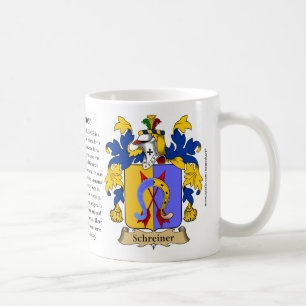 Schreiner, the Origin, the Meaning and the Crest Coffee Mug
