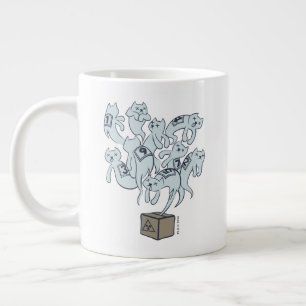 Schrödinger Cat 9 Lives Giant Coffee Mug