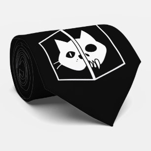 Schrödinger Cat Graphic Neck Tie