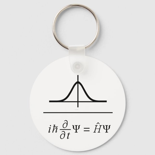 Schrödinger Equation Keychain (Front)