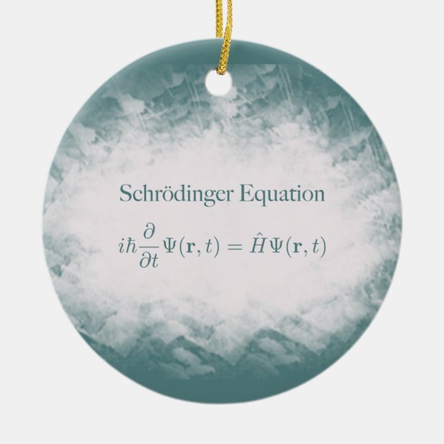 Schrödinger Equation Math & Physics Ornament (Front)