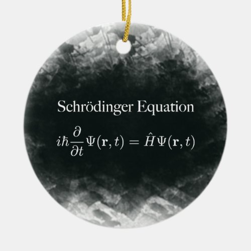 Schrdinger Equation Math  Quantum Physics Ceramic Ornament