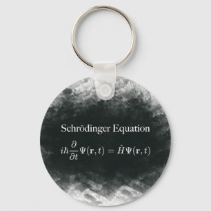 Schrödinger Equation Math & Quantum Physics Keychain
