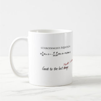 Schrodinger`s Equation coffee mug - high math fun