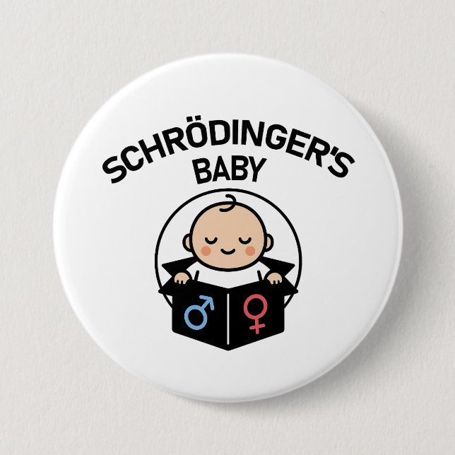 Schrodinger's Baby button (Front)