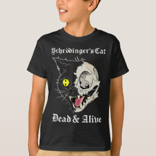 Schrodinger's Black Cat Dead & Alive Quantum Parad T-Shirt