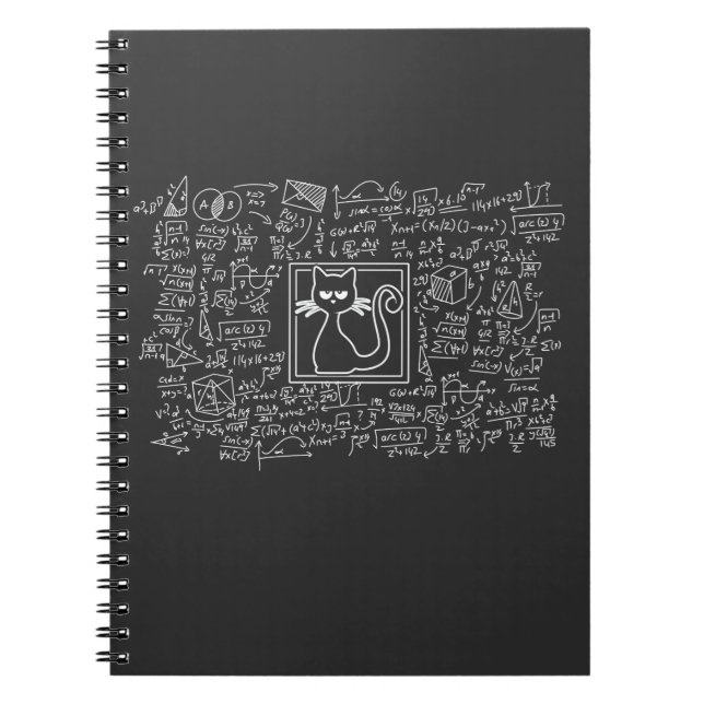 Schrodingers Cat Box Funny Science Nerd Physics Notebook (Front)