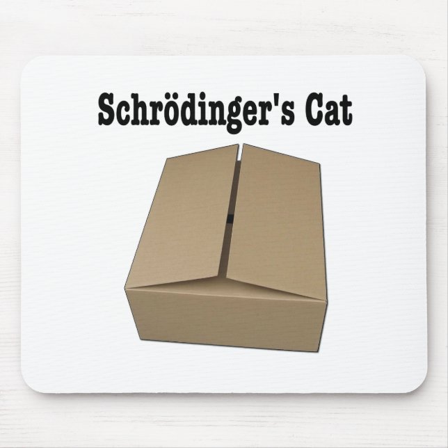 Schrodinger's Cat Box Mouse Pad (Front)