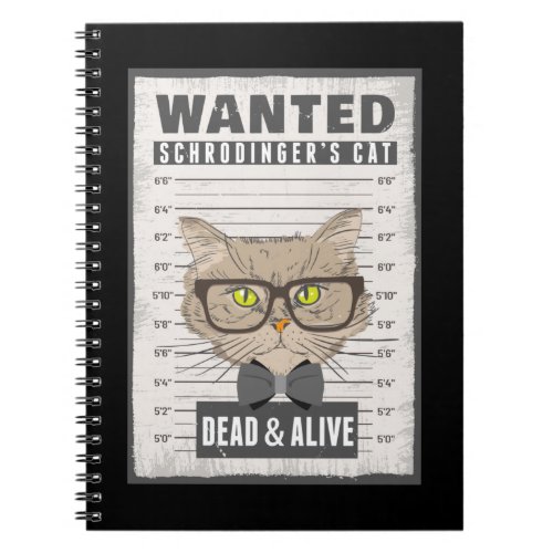 Schrodingers Cat Dead Alive Science Physicist Notebook