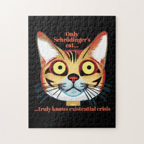 Schrodingers cat existential crisis jigsaw puzzle