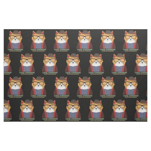 Schrodinger's Cat Fabric