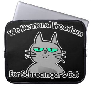 Schrodinger's Cat Funny Geek Humor Laptop Sleeve