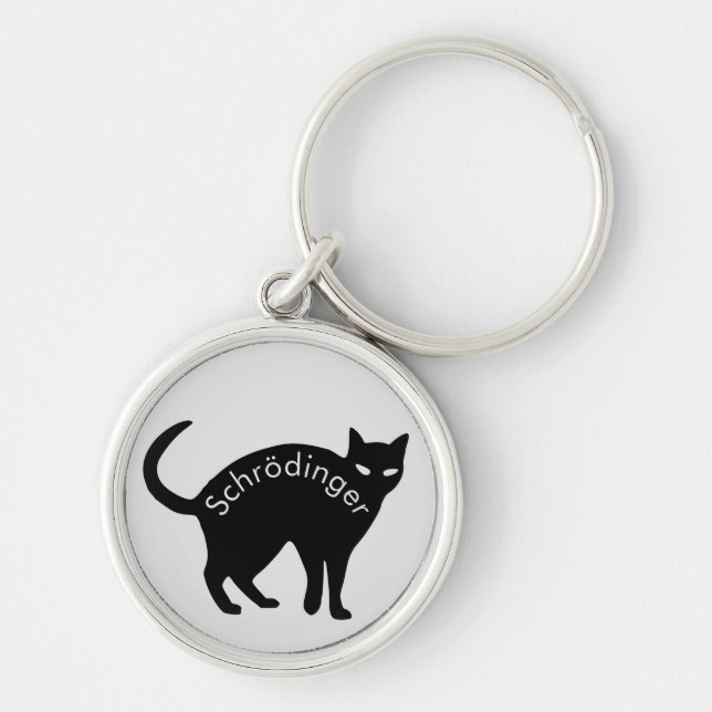 Schrödinger's cat keychain (Front)