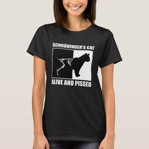 Schrdingers Cat Physics Maths Science Nerd T_Shirt