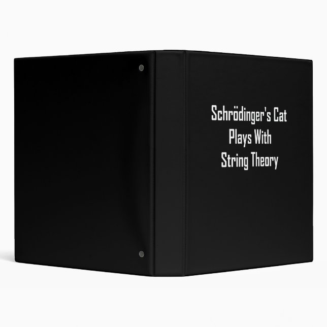 Schrodinger's Cat Plays With String Theory Binder (Background)