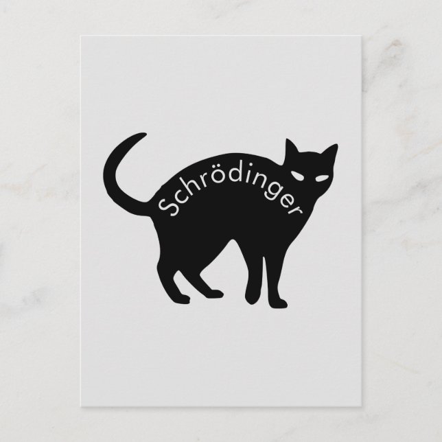 Schrödinger's cat postcard (Front)
