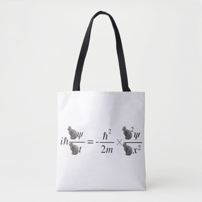 Schrödinger's cat tote bag (Front)