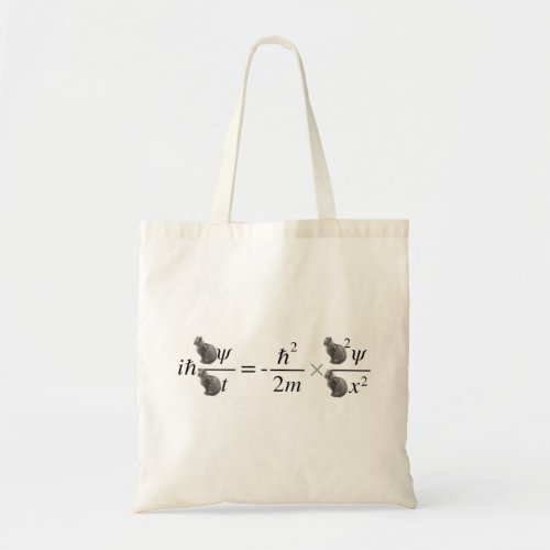 Schrodingers cat tote bag