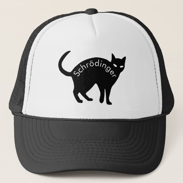 Schrödinger's cat trucker hat (Front)