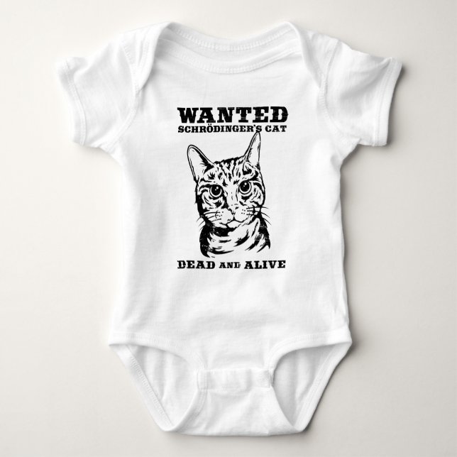 Schrodinger's cat wanted dead or alive T-Shirt (Front)