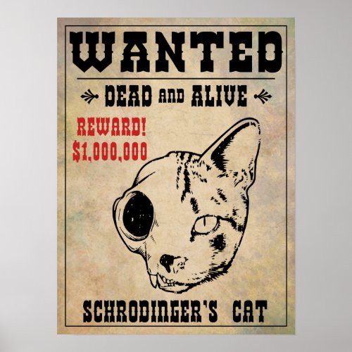 Schrodingers Cat Wanted II Poster