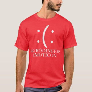 Schrodinger's Emoticon Physics Science Nerd Smile  T-Shirt