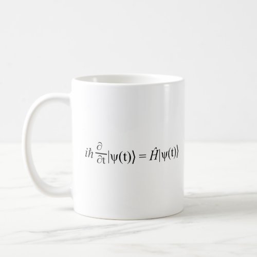 Schrdingers equation  coffee mug