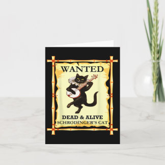 Schrodinger's Physics Cat Quantum Physicist  Card