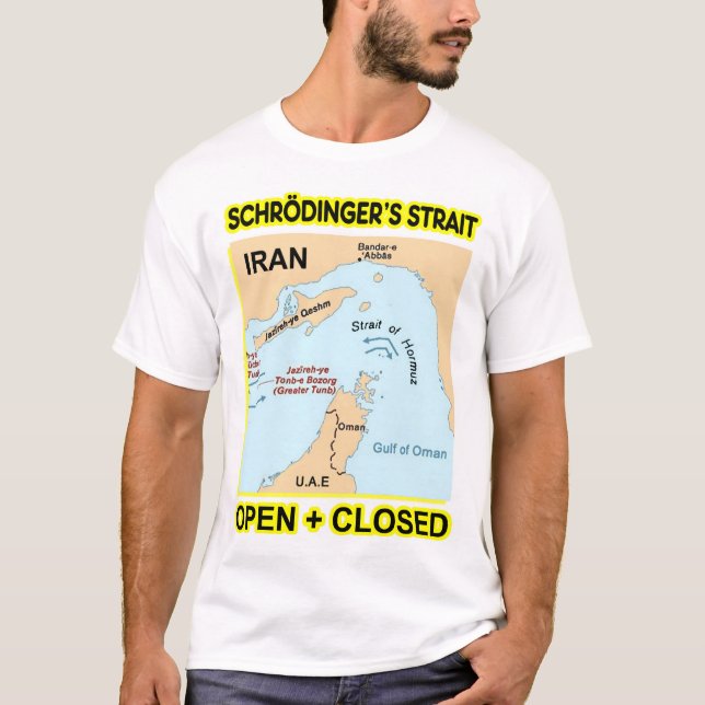 Schrodinger's Strait Open and Closed T-Shirt (Front)
