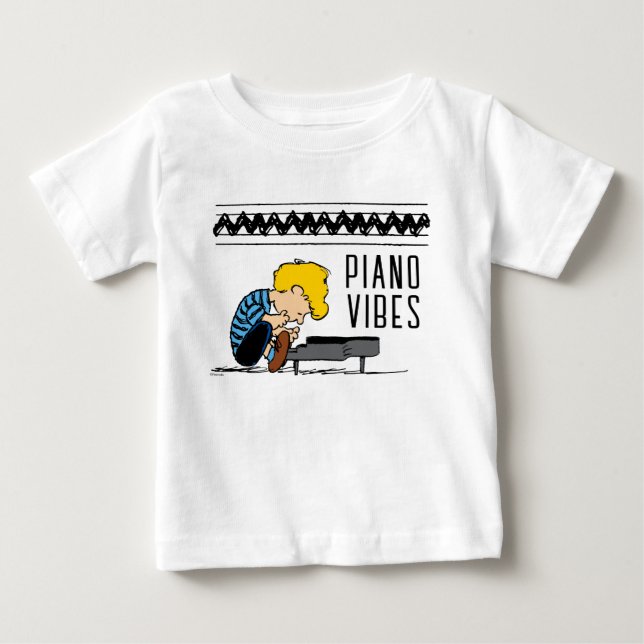 Schroeder Charlie Brown Music Baby T-Shirt (Front)