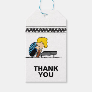 Schroeder Charlie Brown Music Gift Tags