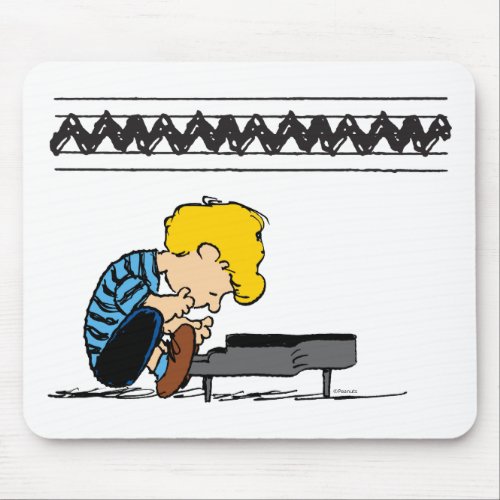 Schroeder Charlie Brown Music Mouse Pad