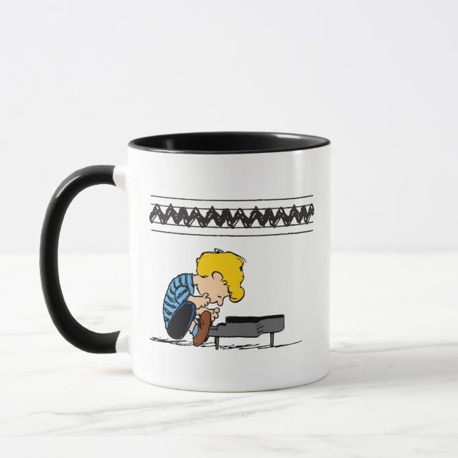 Schroeder Charlie Brown Music Mug (Left)