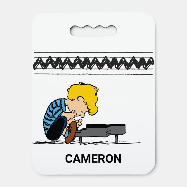 Schroeder Charlie Brown Music Seat Cushion (Front Vertical)