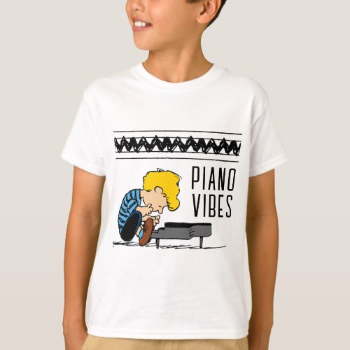 Schroeder Charlie Brown Music T_Shirt