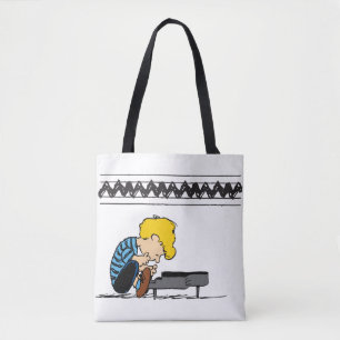 Schroeder Charlie Brown Music Tote Bag